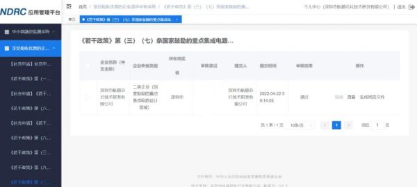 NDRC應用管理平臺
